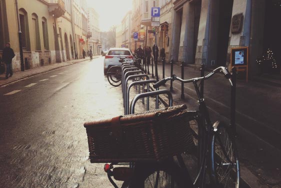 Bicycle in Street