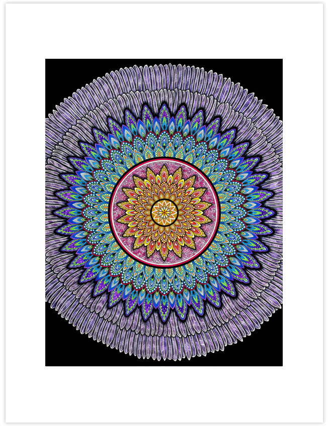 Hidden Beauty Mandala Art Print