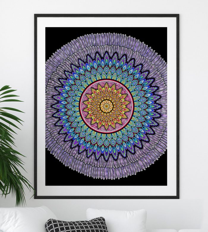 Hidden Beauty Mandala Art Print