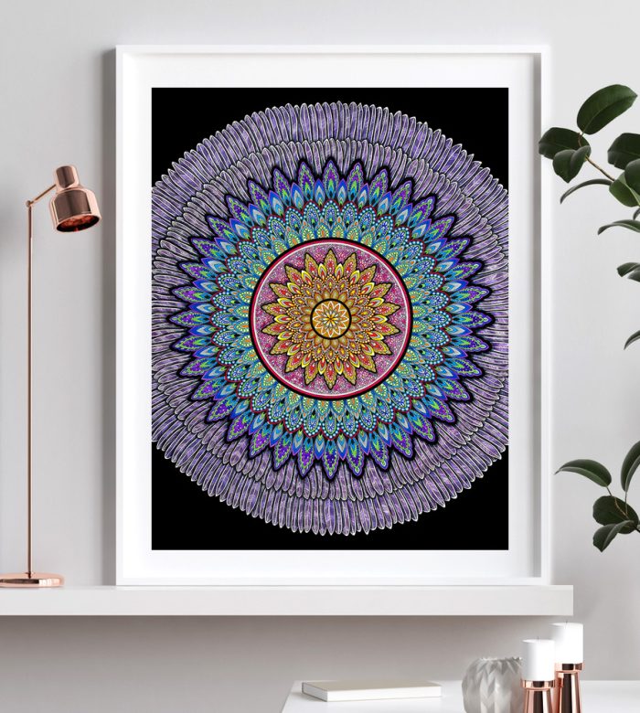 Hidden Beauty Mandala Art Print