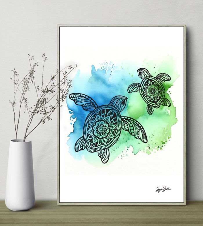 Turtles Art Print