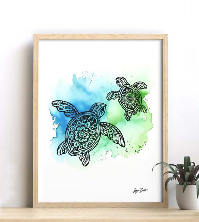 Turtles Art Print