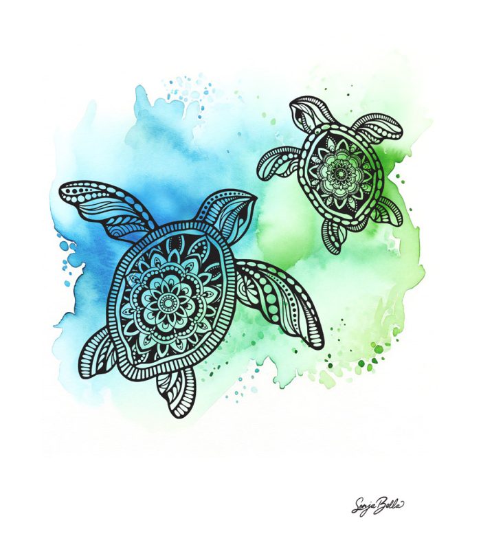 Turtles Art Print