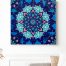 Mandala Art - Floating in Deep Blue